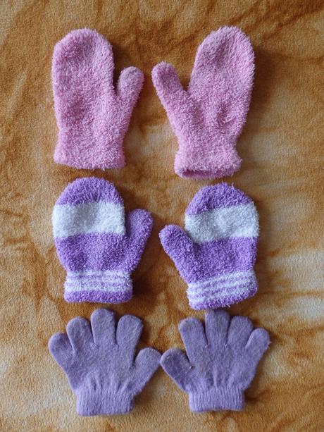 3x rukavičky pro nejmenší, 86