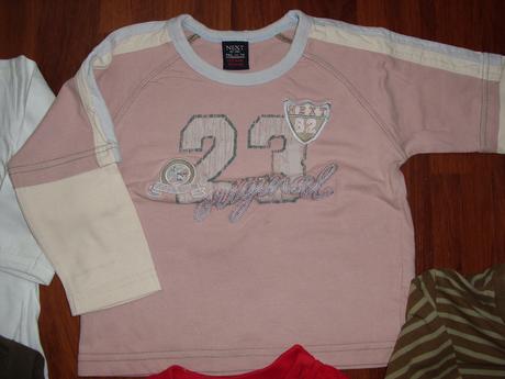 6x tričko s dl.rukávem vel.80-86, next,80