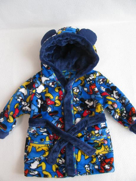 Fleecový župan s kapucí - mickey mouse, disney,74