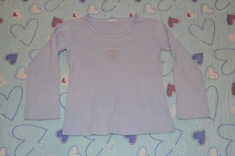 Bavlněné prouhaté tričko, nátělník,  na donošení , 98