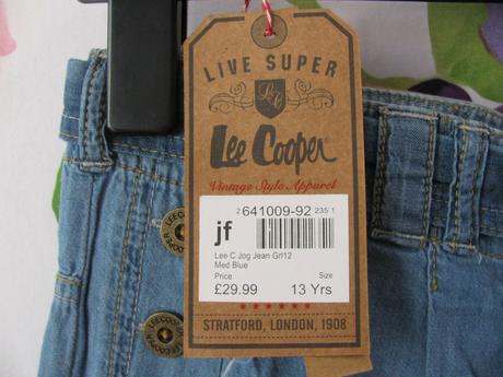 Letní džínové kotníkové kalhoty lee cooper, lee cooper,164