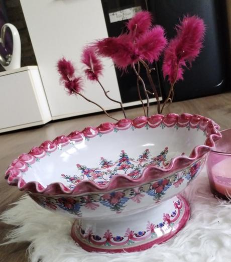 Originální zdobená keramická mísa, 