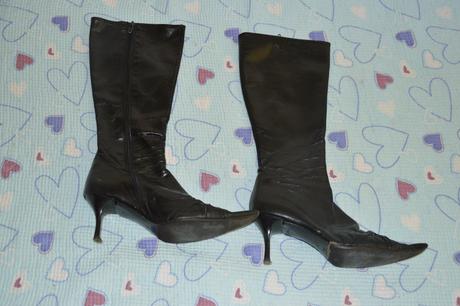 Italské kozačky s vysokým podpadkem, vel. 37, 37