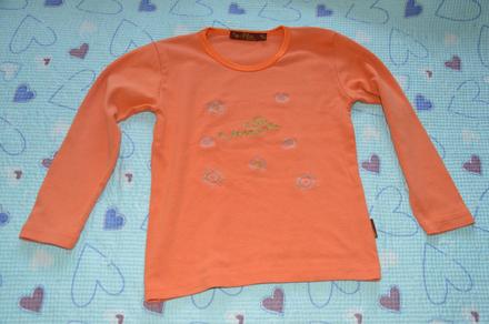 Oranžové sluníčkové triko dl. rukáv, 128