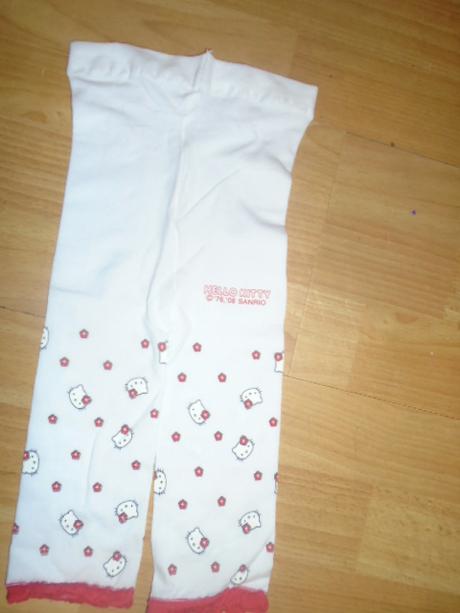 Legíny punčocháče bez ťapek helo kitty vel 74/80, hello kitty,74 / 80