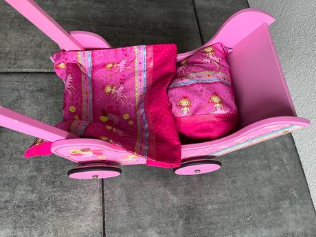 Dřevěný kočárek pro panenky my little princess, 