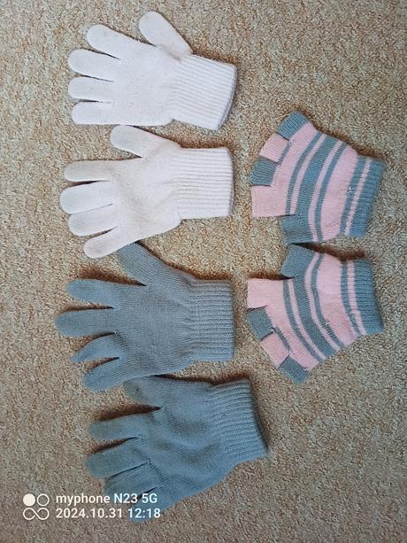 Rukavice 3ks vel "4-6let", 