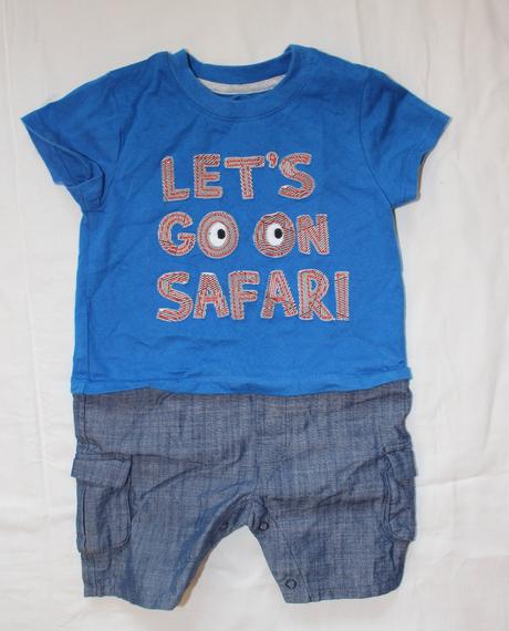 Bf208. kraťasový overal 3-6 měs., marks & spencer,68