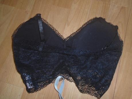 Podprsenka krajková vel s s výplní braletka, sinsay,s