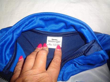 Modrá sportovní bunda slazenger 6/7 let, slazenger,122