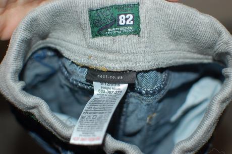 Nádherné džínečky next, velikost 80, next,80
