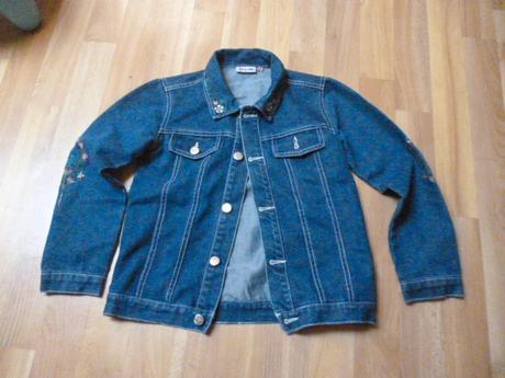 Vyšívaná riflová bunda 9-10, 140