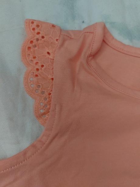 Legíny citrony a pomeranče + top madeira + čelenka, h&m,74