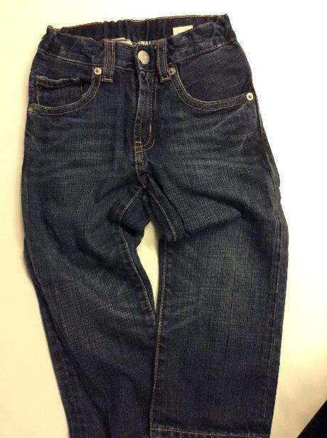 Tmavomodré jeansy fit & original, h&m,98