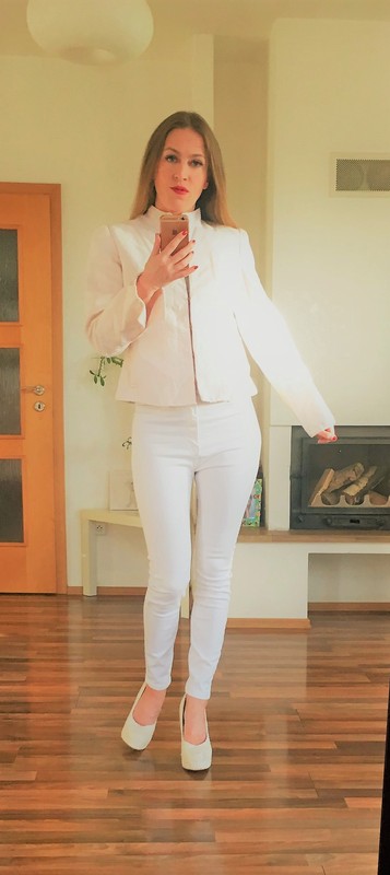 Růžové růžové sako na háčky, vel m/l, hm, h&m,l