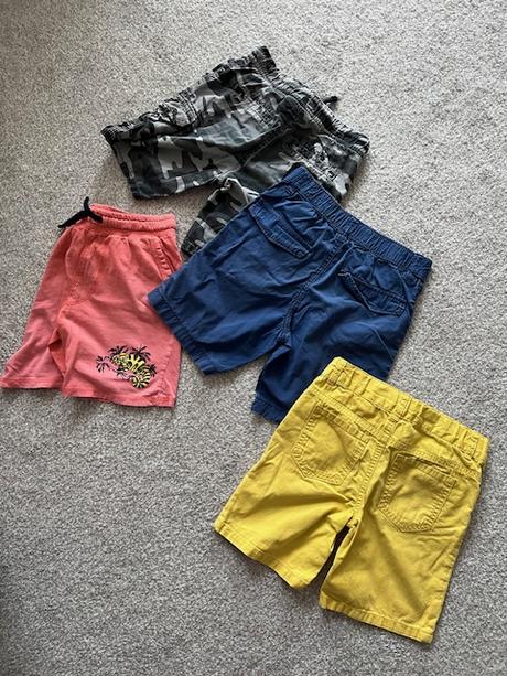 4x chlapecké šortky, h&m,116