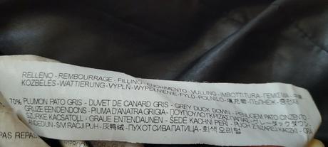 Zara luxusní péřová bunda s kožešinovým límcem, zara,s