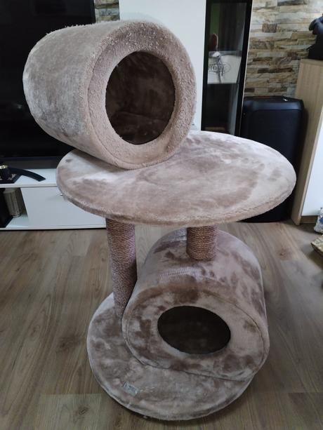 Škrabadlo pro kočičku v růžové barvě, 