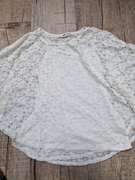 Dívčí triko s netopýřími rukávy, h&m,164