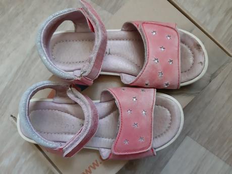 Kožené sandály, stélka 19 cm, d.d.step,31