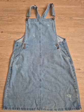 Laclové jeans šaty, marks & spencer,164