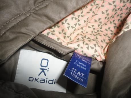 Přechodová, slabá zimní bunda okaidi, vel. 140-152, 146