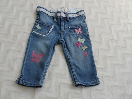 3/4 kalhoty s aplikaci motylku, h&m,98