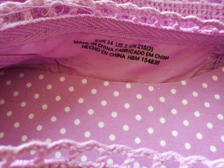 Háčkované boty & balerinky h&m vel. 34, h&m,34