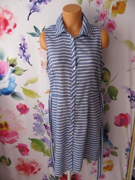 Dámské modré letní šaty, l