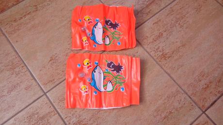 Rukávky oranžové s rybičkami, 