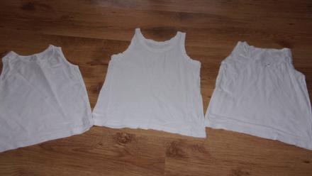 Tři tílka pro holky, vel. 110/116, 110