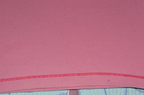 Středně růžové bavlněné tričko s lesklým motýlkem, 128