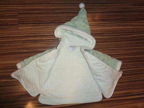 Kouzelná zelená vyteplená bundička s čápem, berti,62