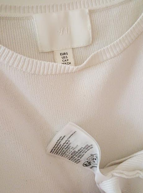 Přiléhavé tričko z jemného úpletu zn.h&m vel.xs/s, h&m,xs