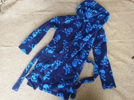 Lebkový župan s kapucou vel. 122/128, 122