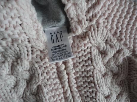 Vypodložený svetřík gap, vel. 3-6 měsíců, gap,68