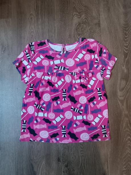 4x dívčí trička s krátkým rukávem, vel 110/116, lupilu,110
