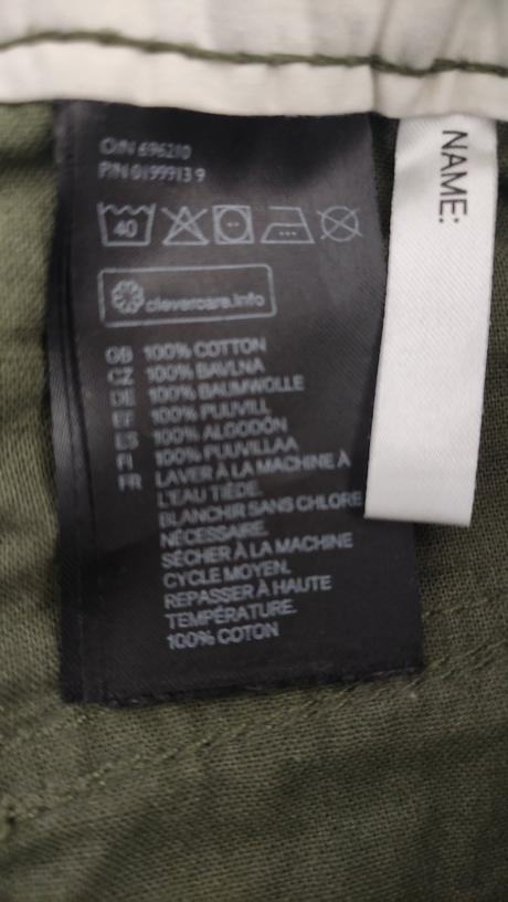 Kalhoty plátěné chlapecké rool-up 158/164, h&m,158