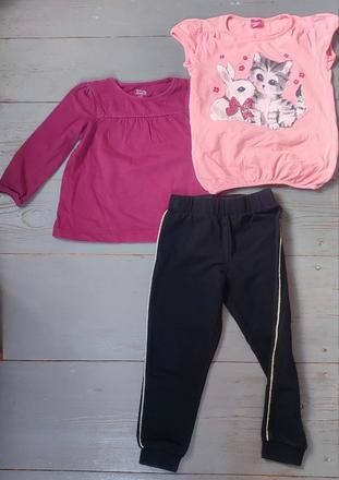 Mix oblečení - tričko, triko, tepláky, 104–116