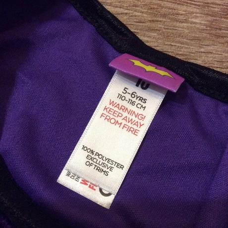 Kostým ,,šaty batmanka" vel. 116, 