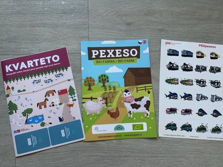 2x pexeso, 1x kvarteto, nové, nerozstříhané,