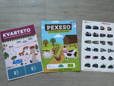 2x pexeso, 1x kvarteto, nové, nerozstříhané,