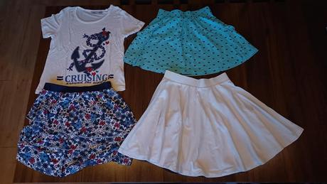 Balík 13 ks dívčího oblečení vel. 128 - 134, 122–134