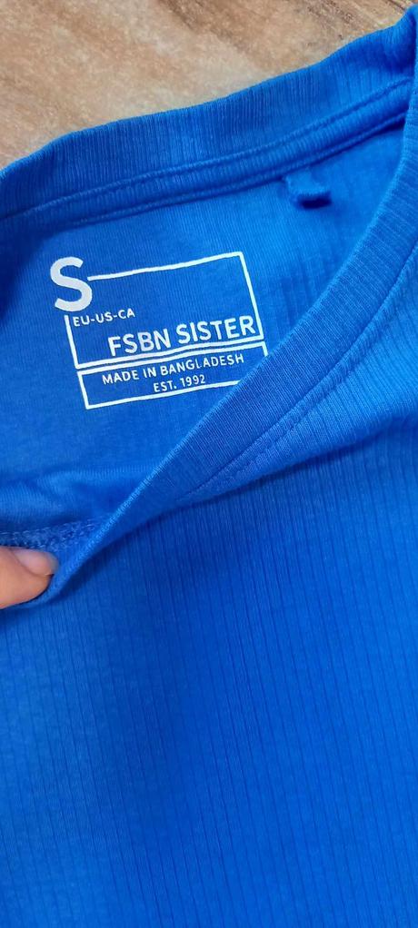 Modré triko fsbn sister, s