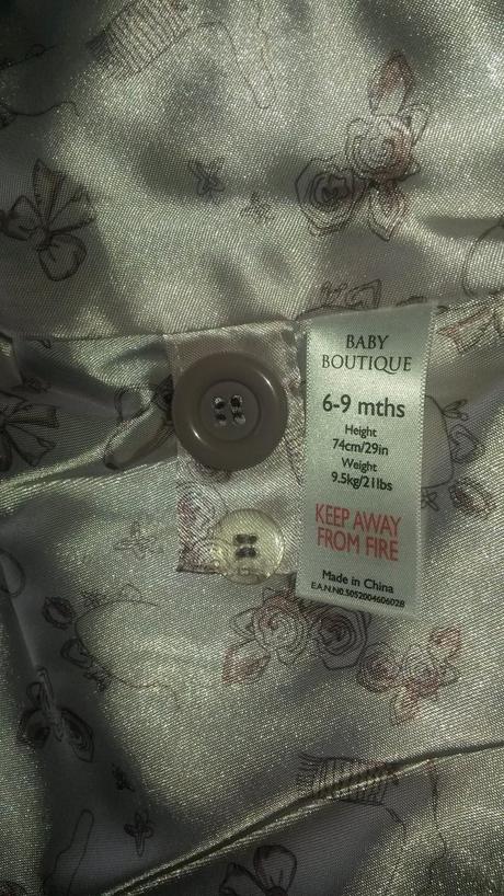 Fialový kabátek baby boutique vel. 74, 74