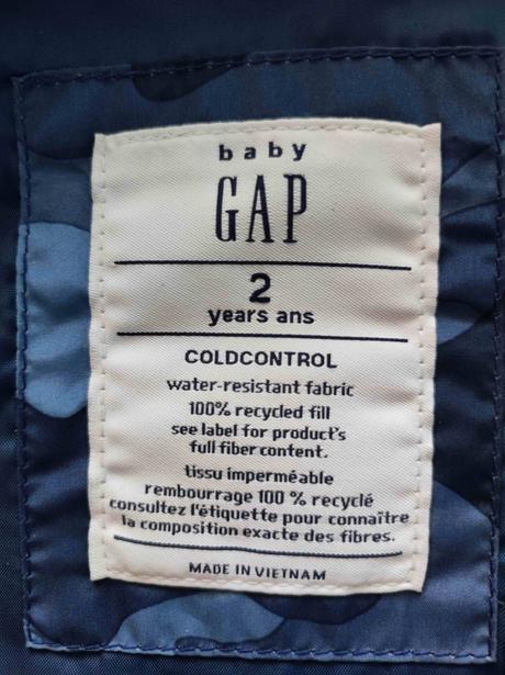 Dětská prošívaná vesta gap vel. 92/98, gap,98
