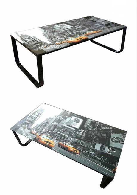 Konferenční stolek + lampička ve stejném stylu, 