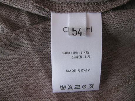 Pánské lněné italské polo triko cruciani, xl