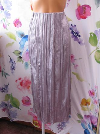 Letní lila maxi sukně s krčkovým efektem, h&m,s