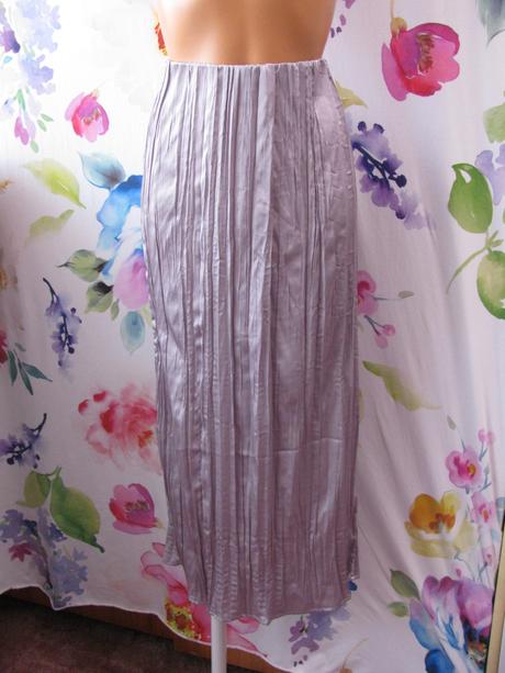 Letní lila maxi sukně s krčkovým efektem, h&m,s